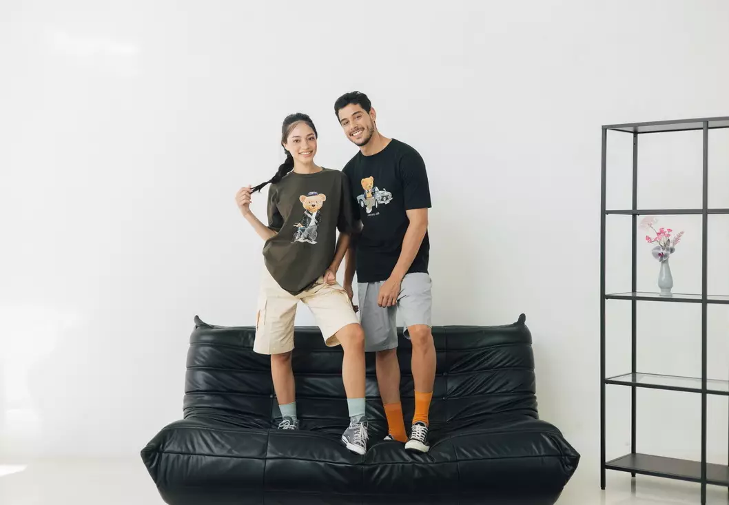 RBJ Unisex T-Shirt Teddy Cotton Combed Oversized Pria 2079350081