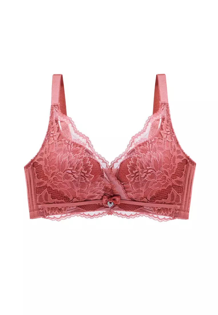 Buy ZITIQUE Comfort Lace Lingerie Set (Bra And Panty) - Caramel 2023 Online