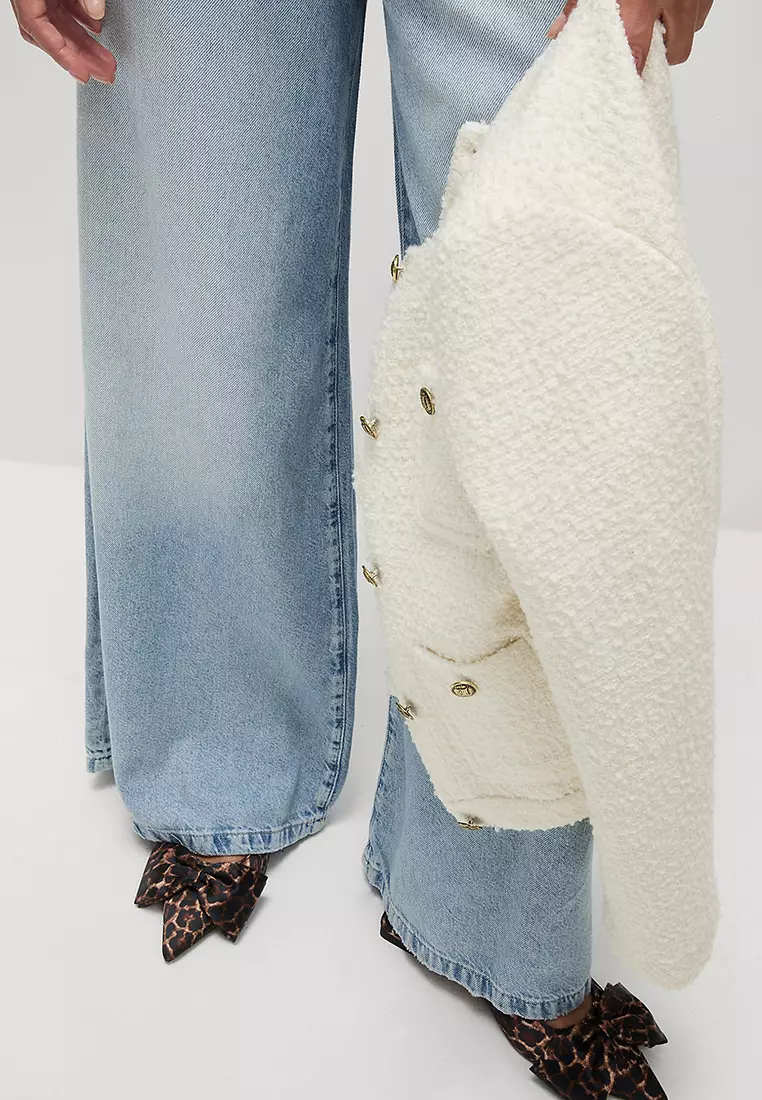 Lyocell™ Blend Wide Palazzo Leg Jeans