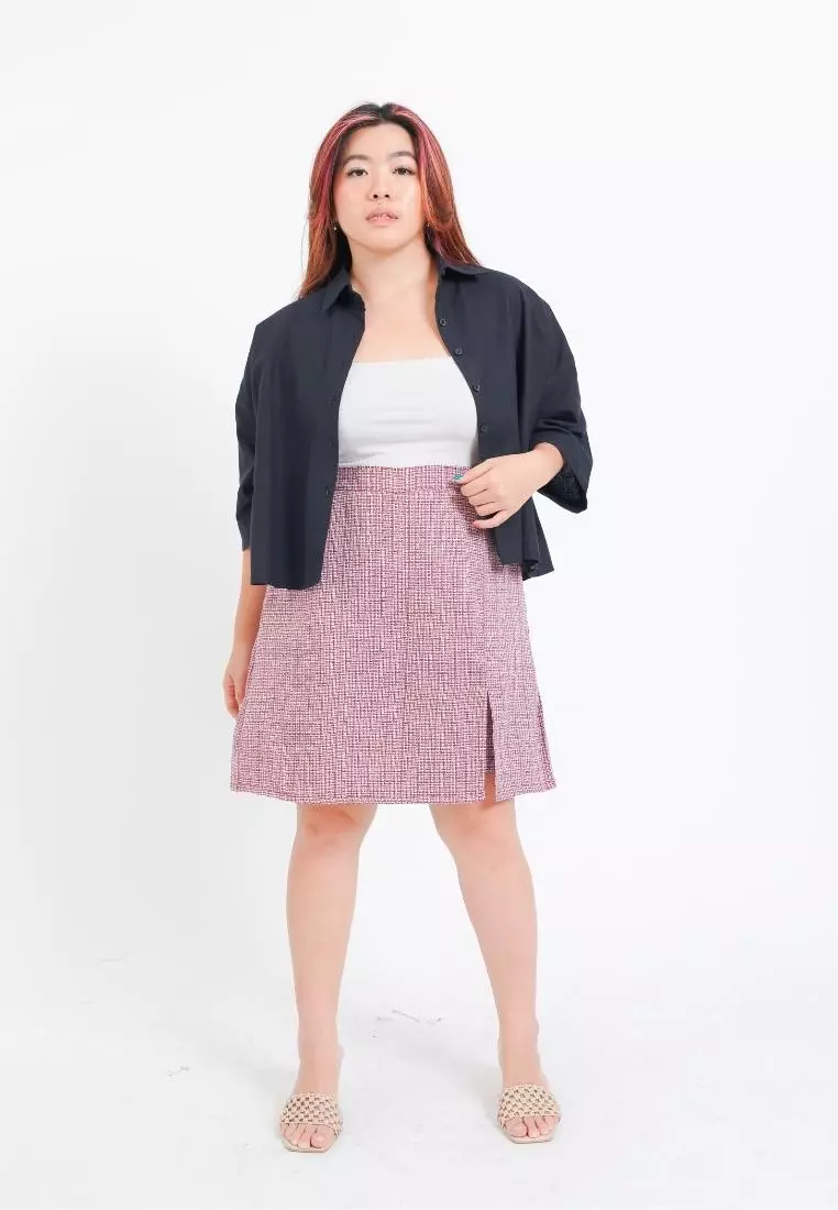 Plus Size Skort Na Ra Red