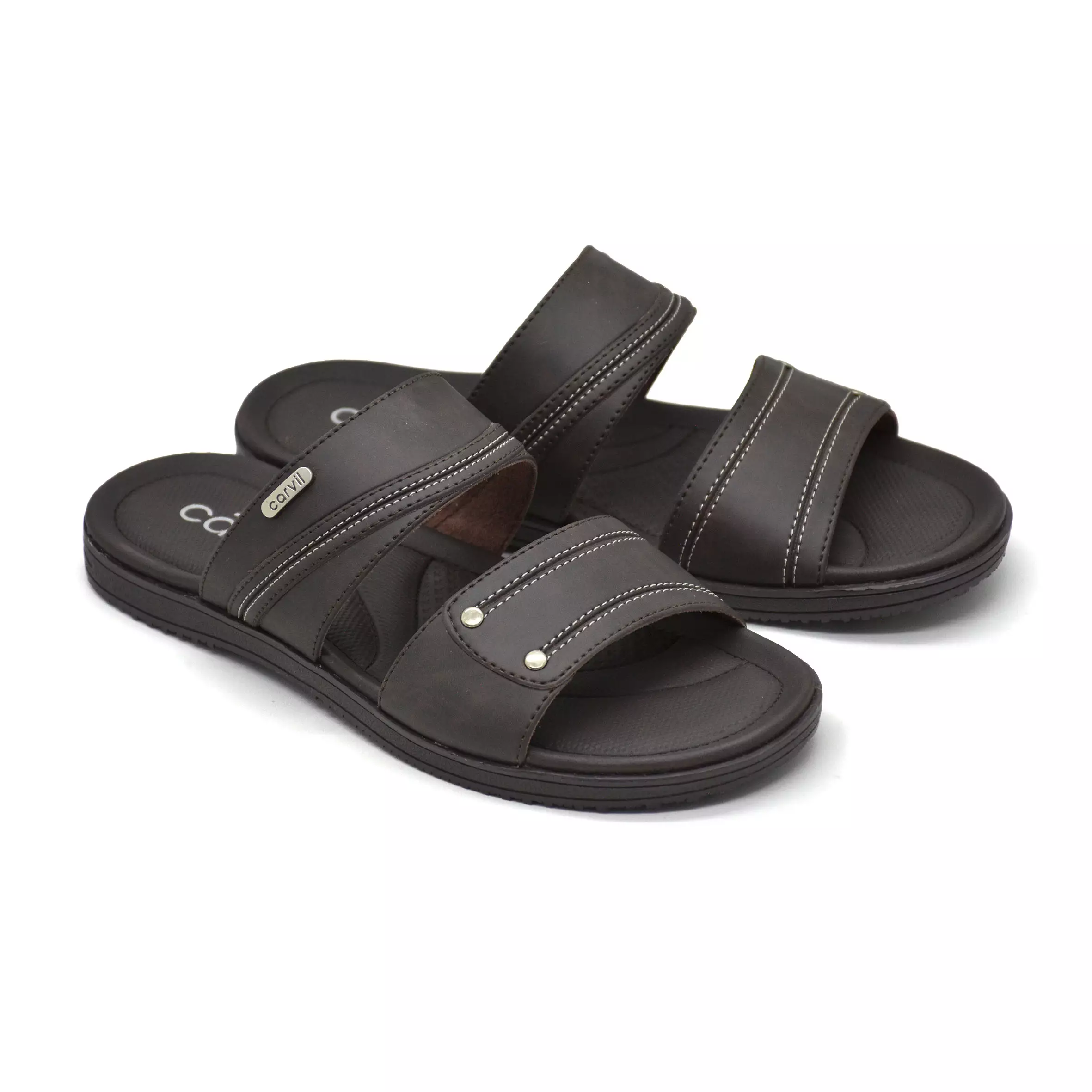 Carvil Sandal Pria Vicenza-02 M Dark Brown