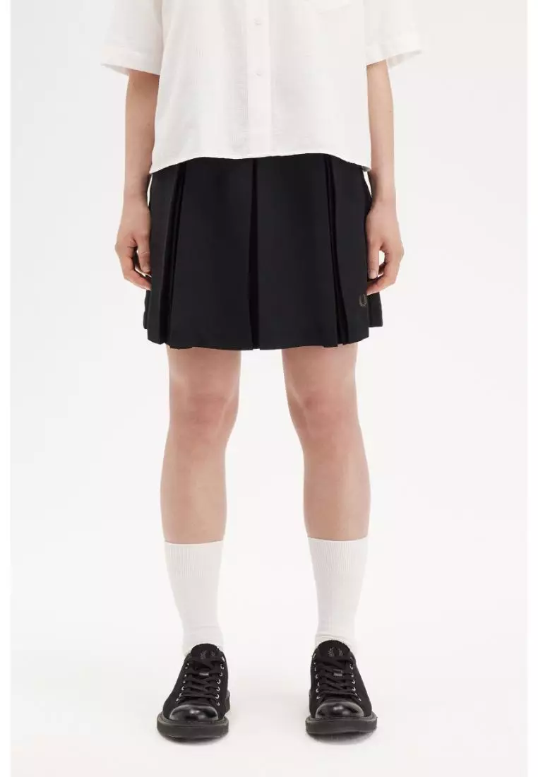 Buy Fred Perry Fred Perry E9104 Pleated Tennis Skirt (Black