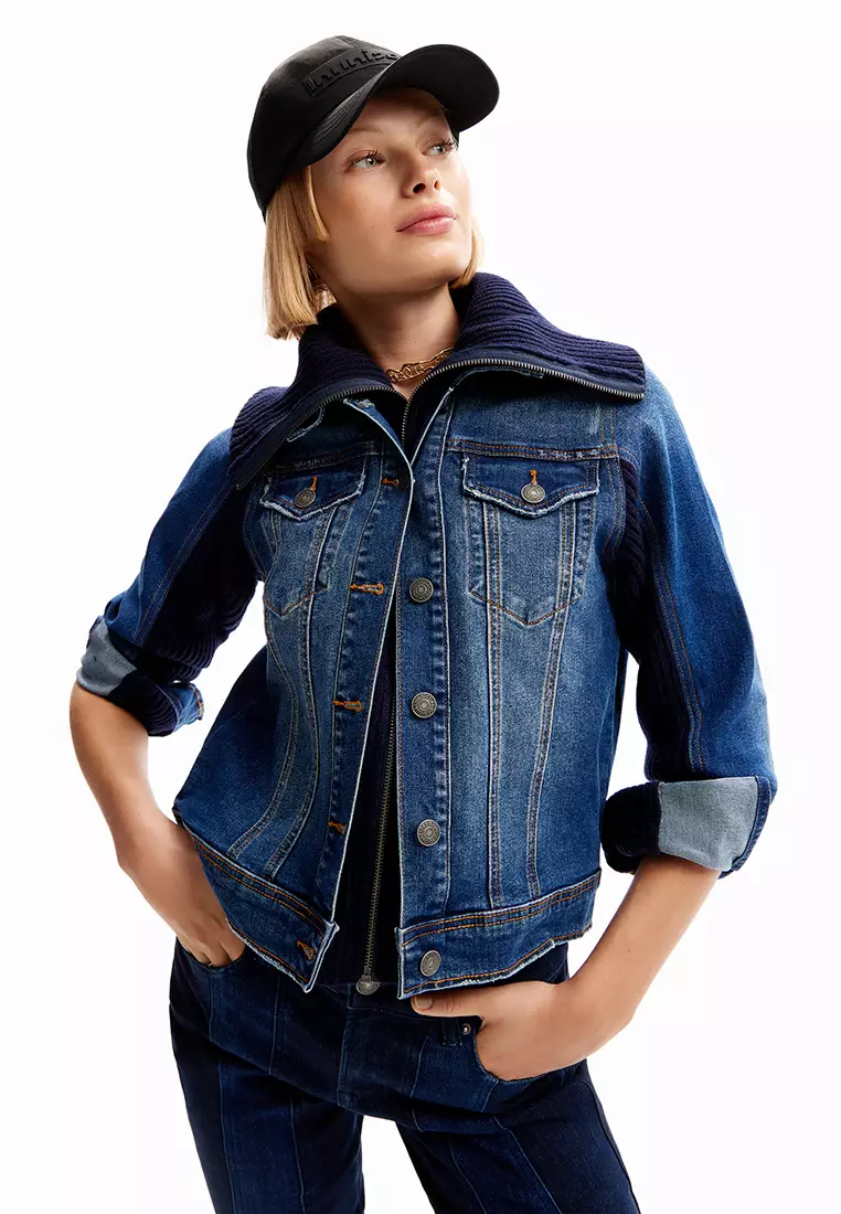 Women's blue discount denim jacket