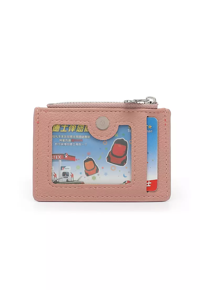 2 In 1 Long Purser with Coin Purse - Pink