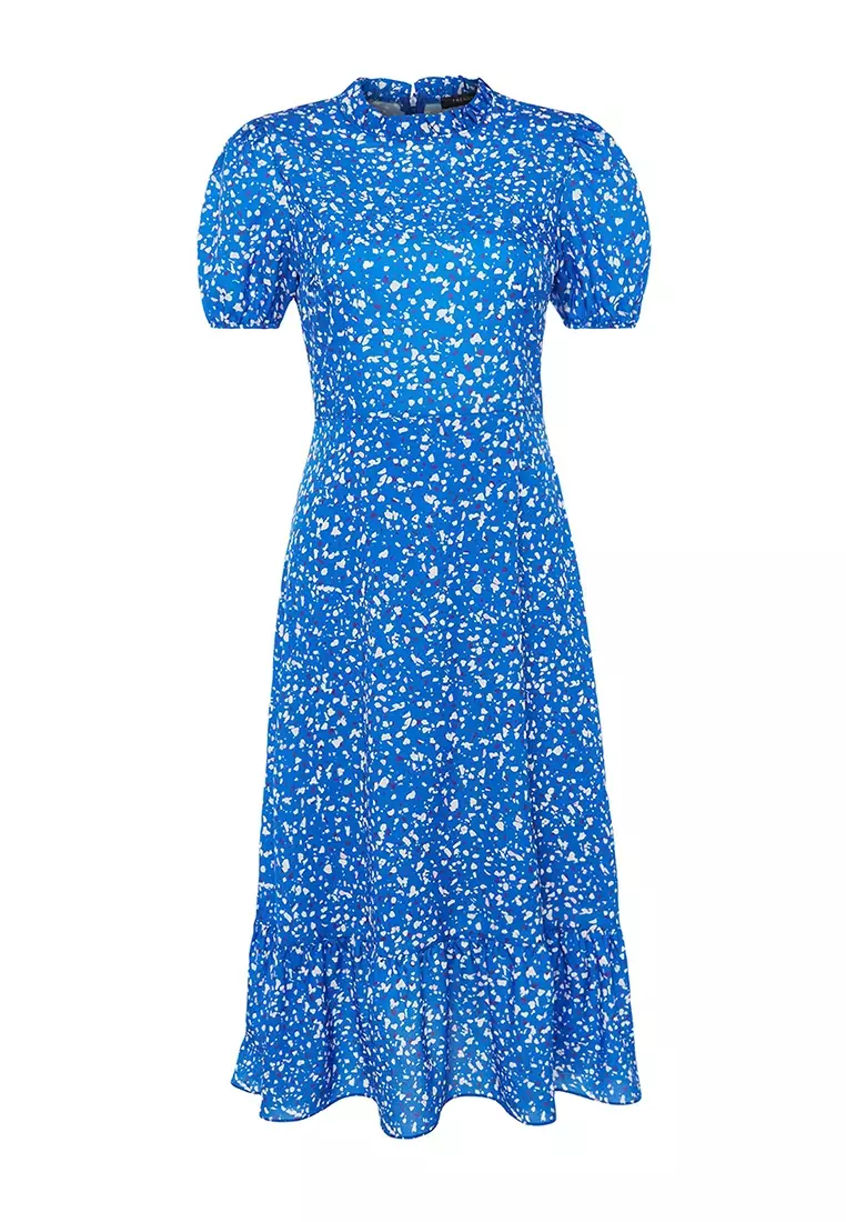 Buy Trendyol Floral Midi Woven Dress Online | ZALORA Malaysia