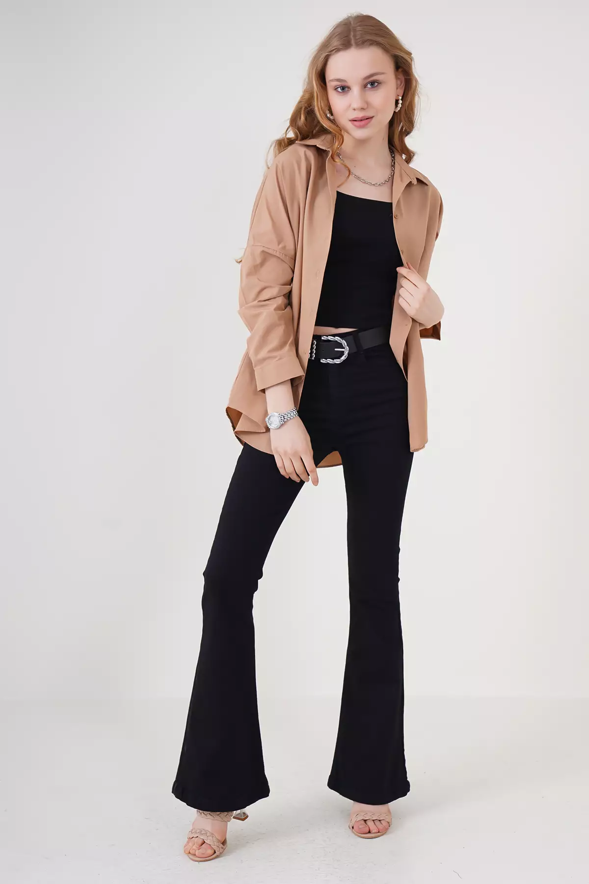 Oversized Long Basic Shirt