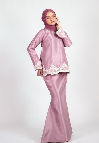 ESMA KURUNG KEDAH from Coudre Kuala Lumpur in Pink and Purple