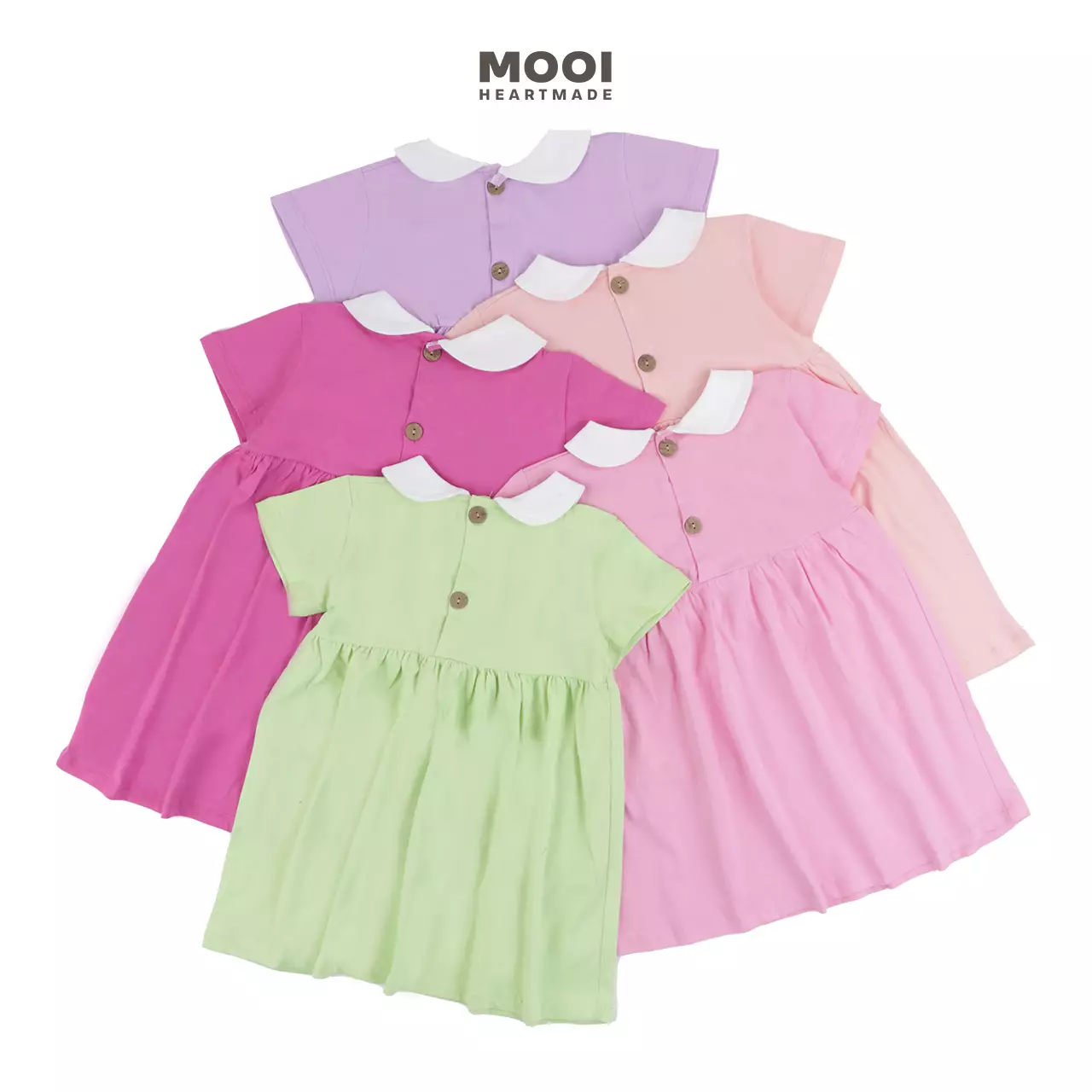Mooi Dress Anak Perempuan Sera Dress - Pink Berry