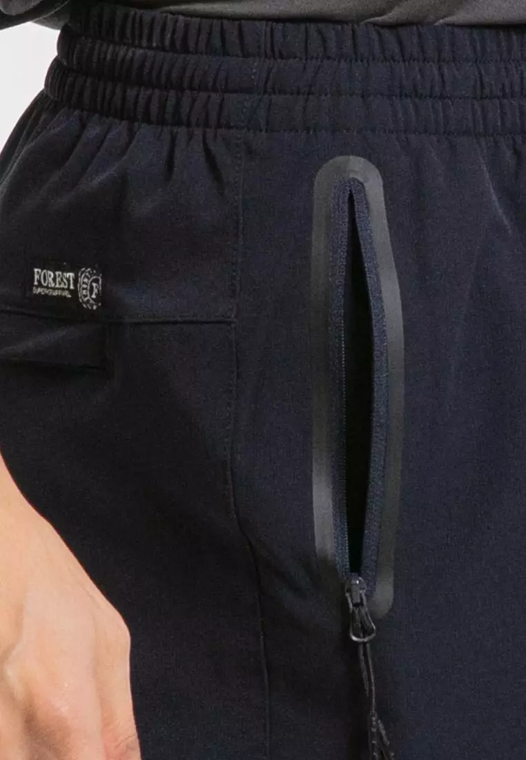 Forest Stretchable Slim Fit Tracksuit Men Track Pants Unisex Track Bottom  - 10787-33Navy