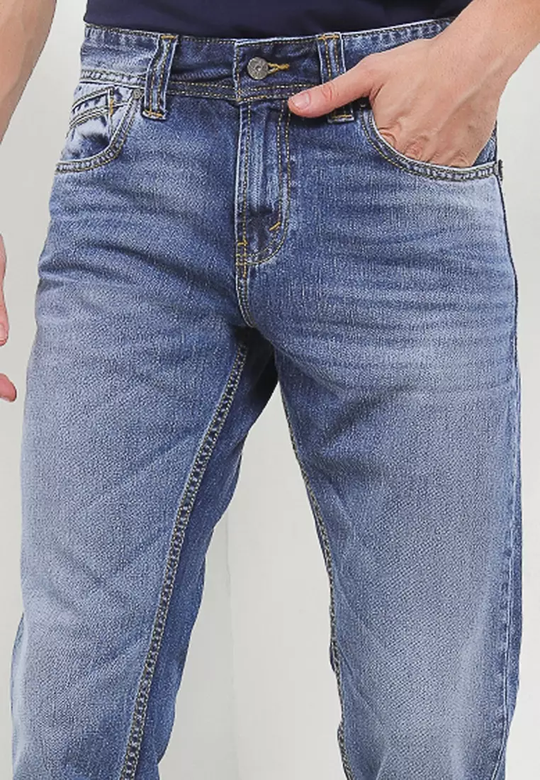 Slim Fit Denim Pants Cfl092D