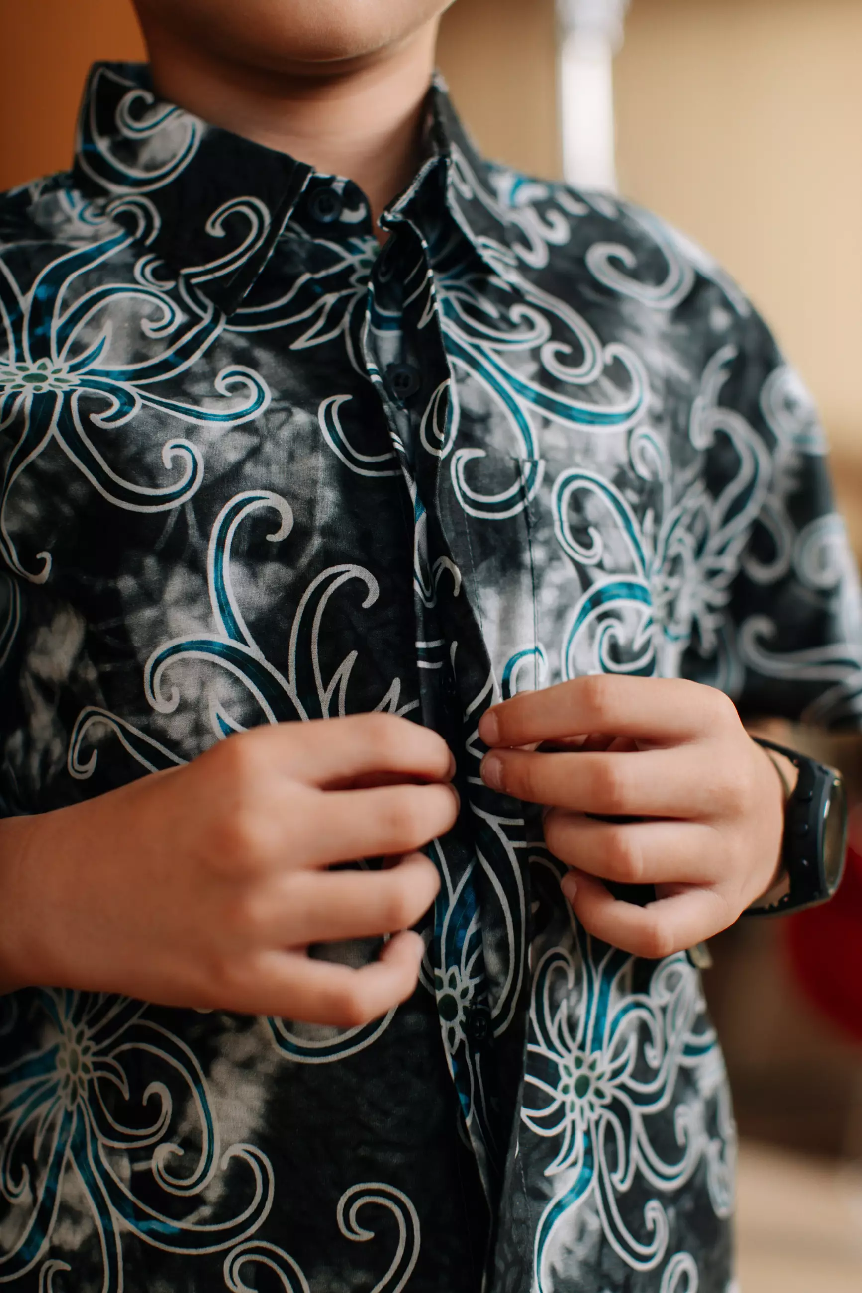 Adyatma Adeeva Black Kemeja Batik Anak Pria Kemeja Batik Anak Cowok Katun