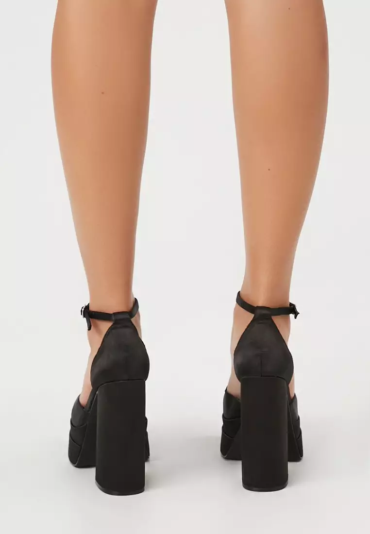 Forever 21 black block heels new arrivals