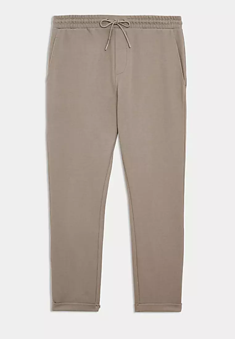 Smart Tapered Joggers with Stretch