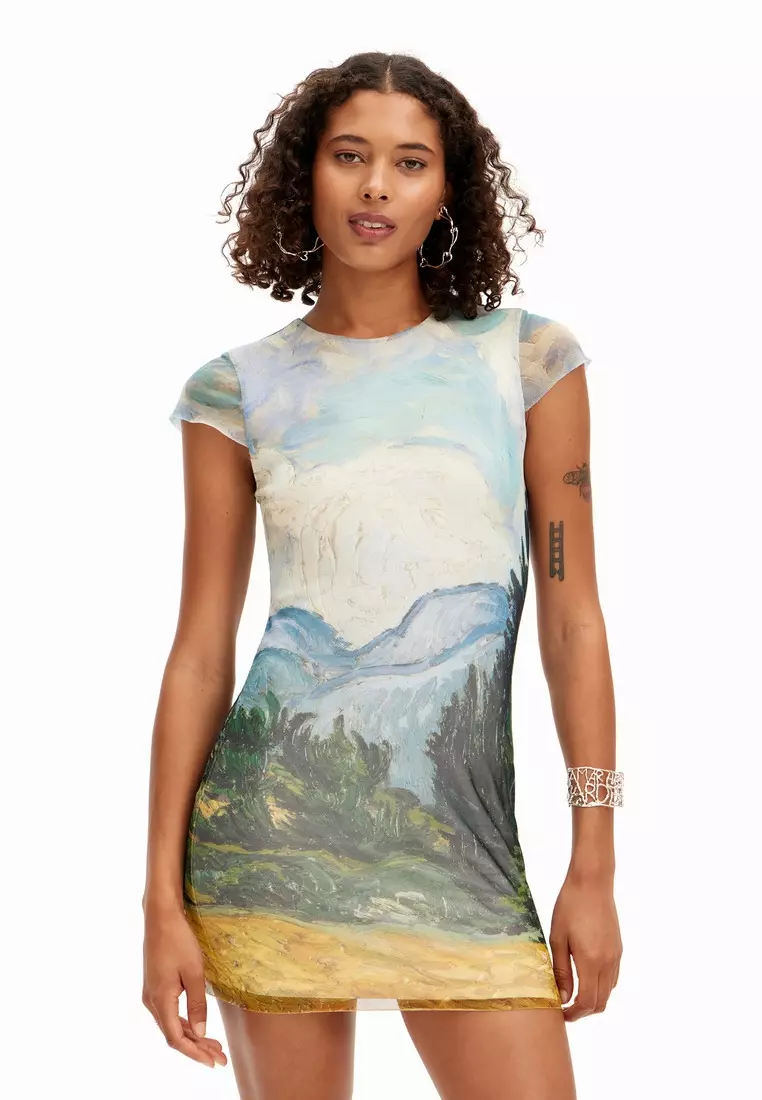 Desigual Woman Van Gogh short