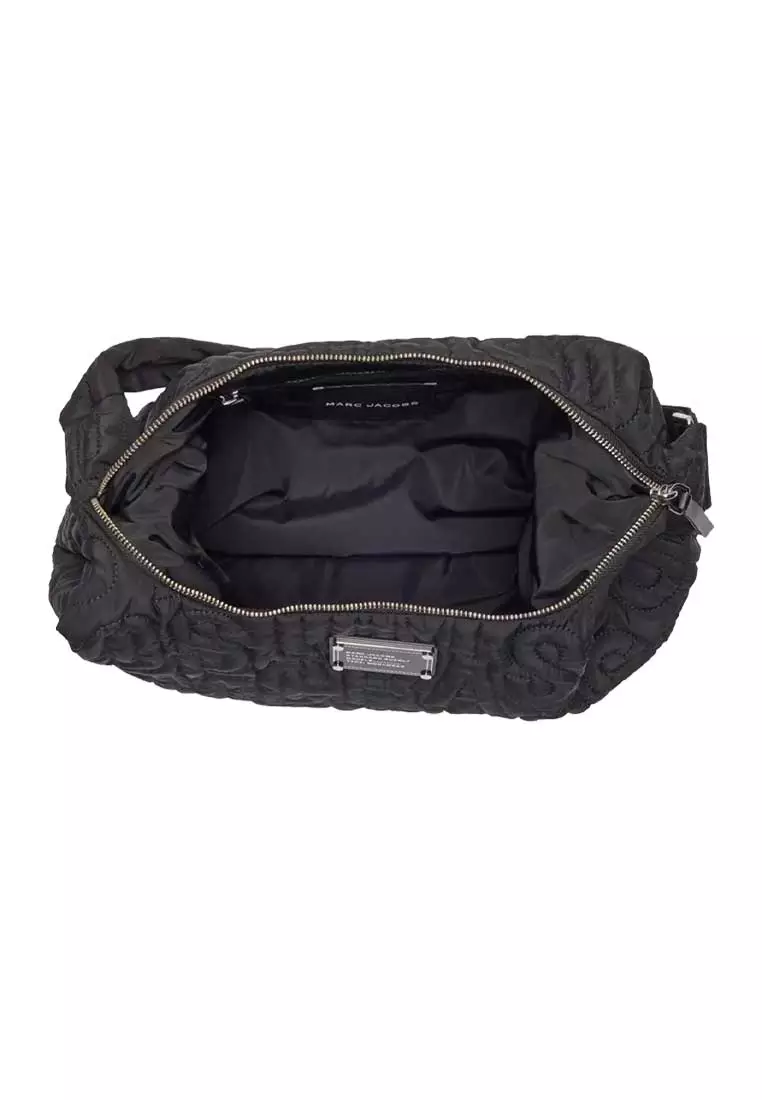 LARGE Jumbled Logo Workwear Nylon Shoulder Bag Black 4R4HCR001H02