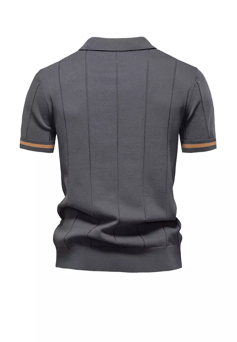 Business Textured Polo Shirt AX-PSD8037