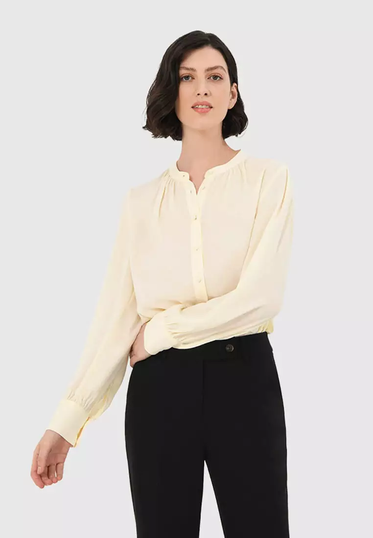 Amalfi Gathered Neck Blouse