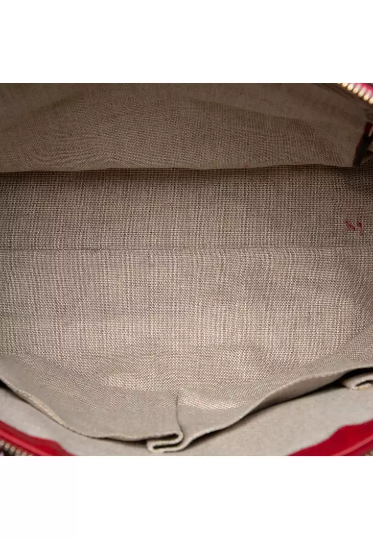 Pre-Loved Gucci Dollar Calfskin Gg Charm Satchel
