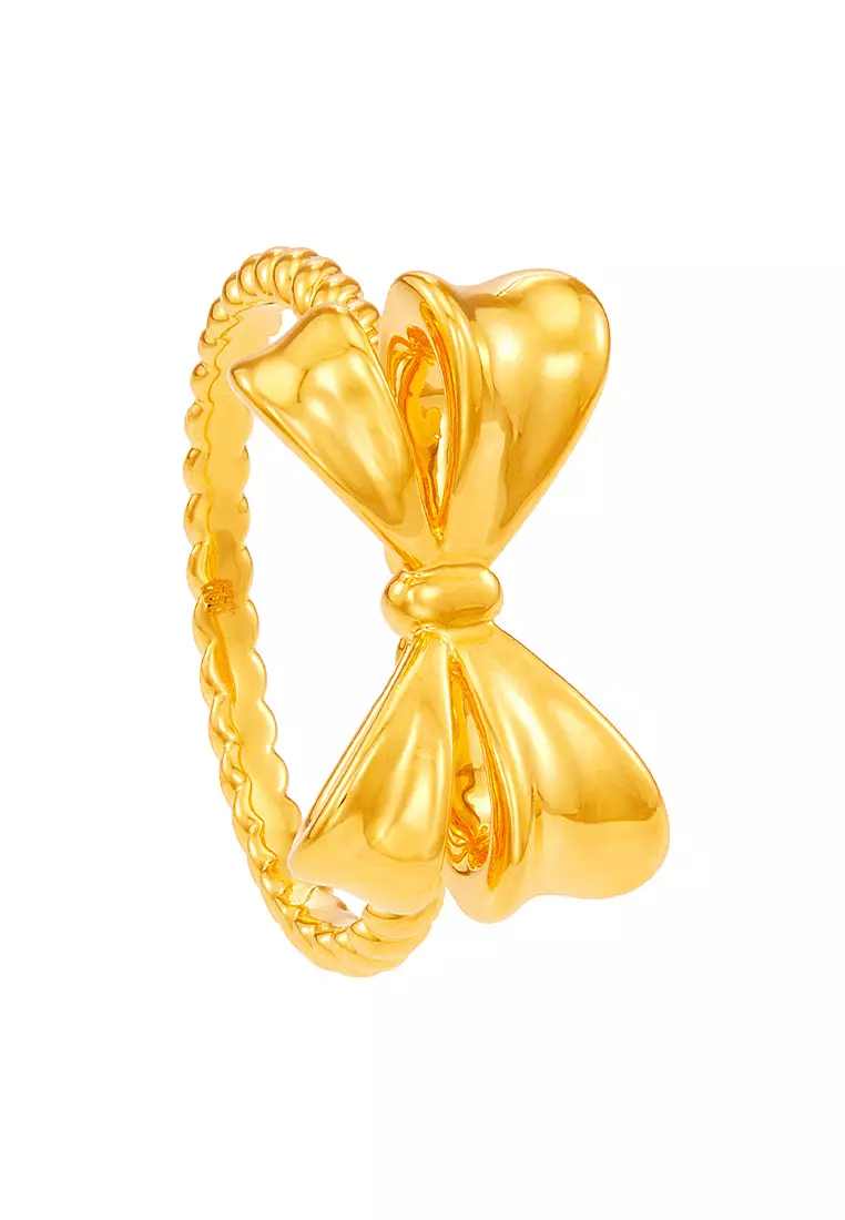 HABIB 999/24K Yellow Gold Ring (Ribbon) 9GR00561224