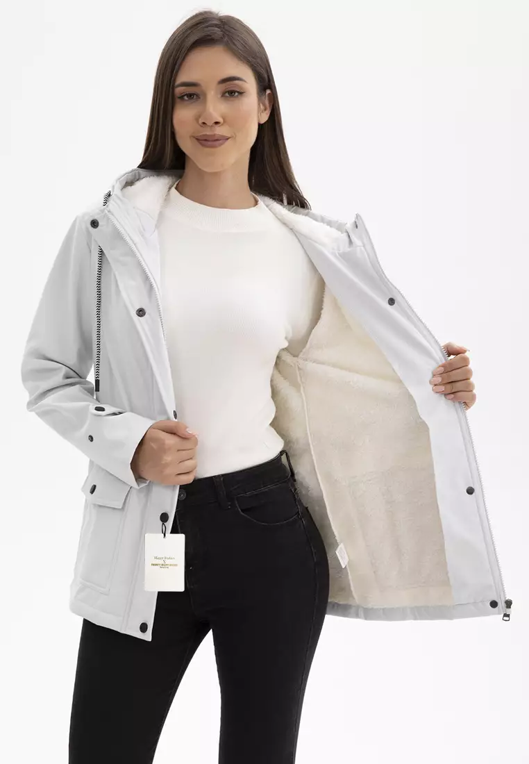 Fleece-lined Hooded Windbreaker AD-M25WB55P