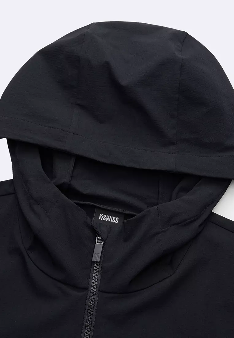 K- SWISS X ANDREY RUBLEV 男裝 LOGO 寬鬆方格暗紋連帽外套