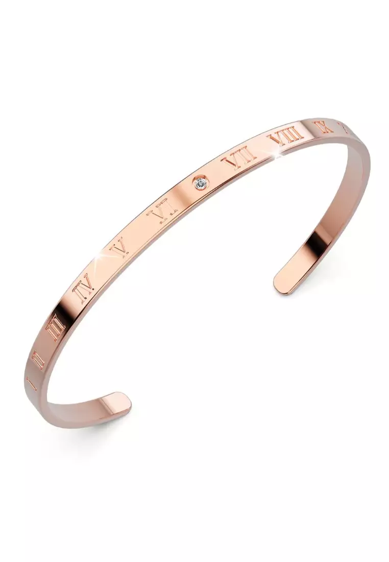 Gold Bangle Roman Bangle Bracelet Buy Brilliant Co Timeless Roman