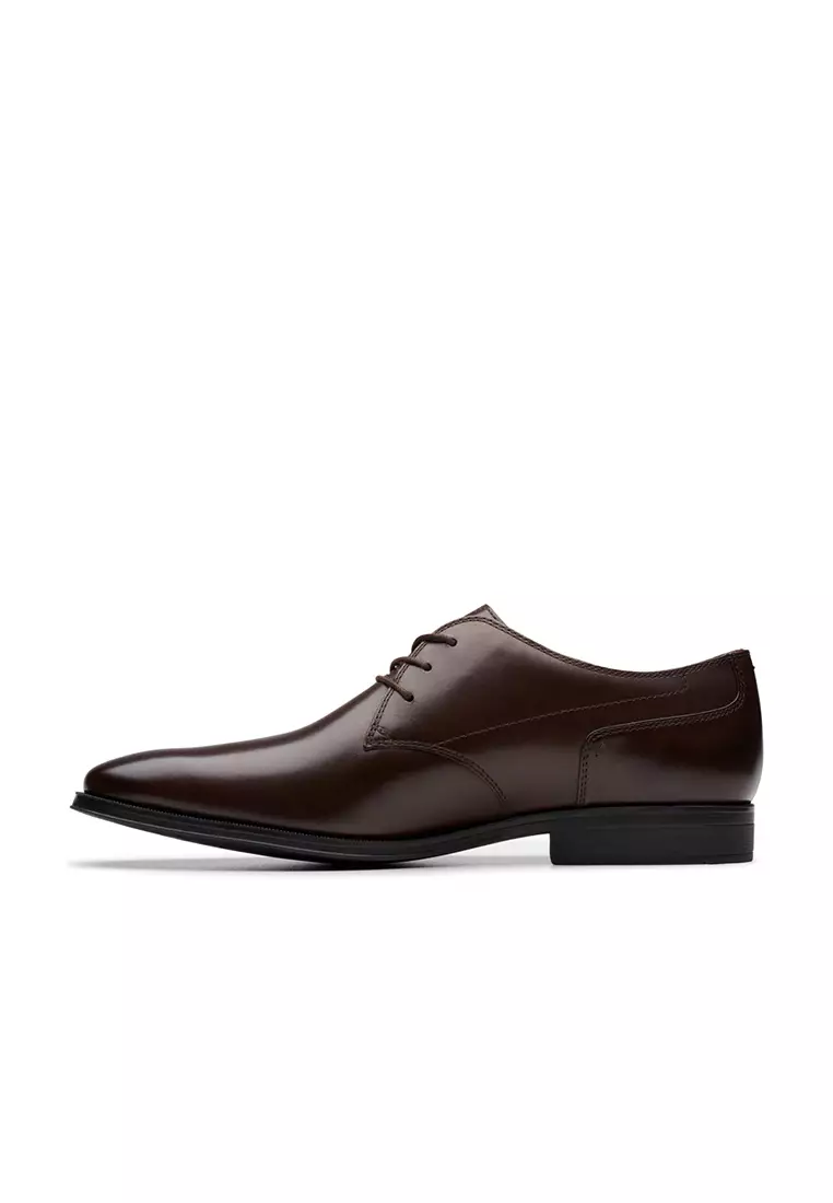 Mens Paulton Lace Derby Shoes - Brown