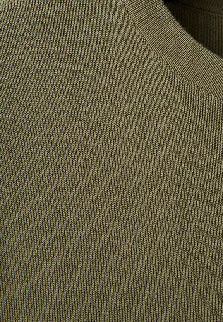 Short-Sleeved Knitted T-Shirt