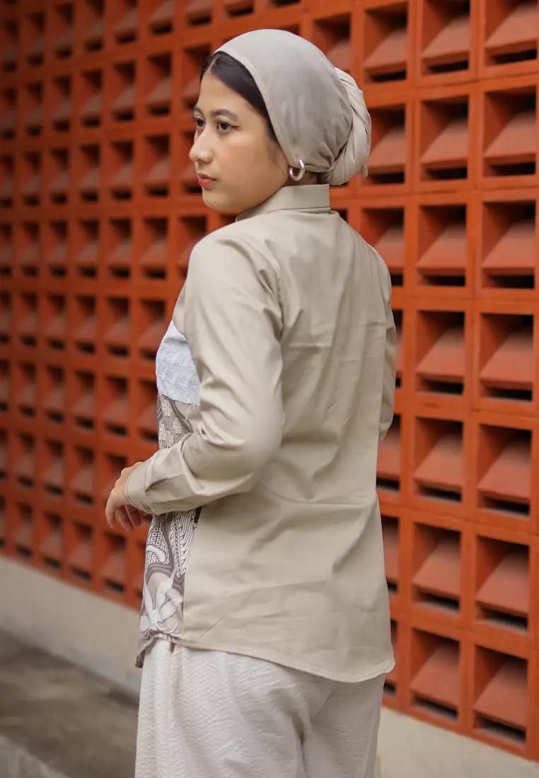 My Aksa Batik Wanita Blouse Catlyn Carya Smart Casual