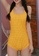 ZITIQUE yellow Women's Grid Pattern One-piece Swimsuit - Yellow E6187US1F03231GS_2
