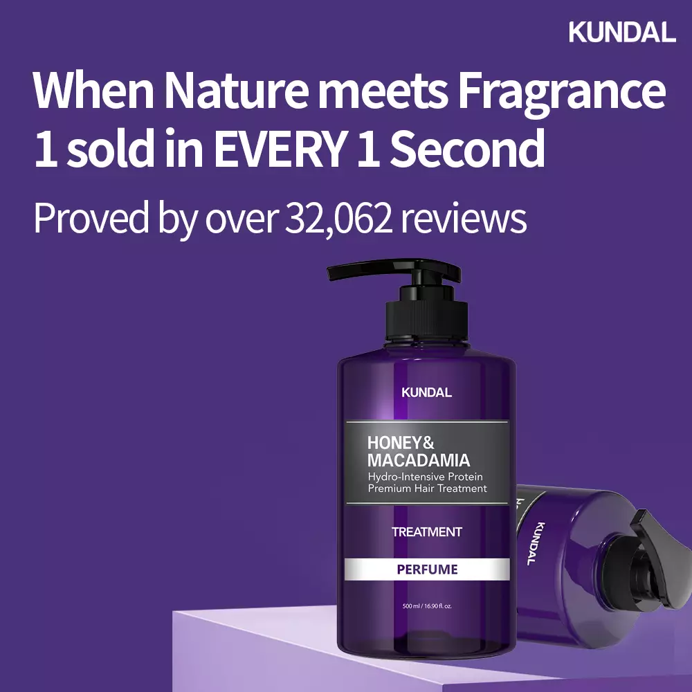 [KUNDAL][Bundle of 2] Premium Perfume Hair Care SET(2ea) Shampoo+Treatment Ylang Ylang