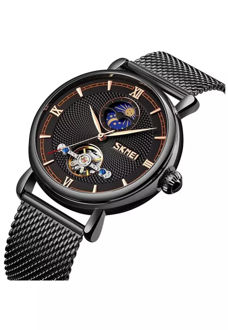 Jam Tangan Casual Analog Pria Waterproof Strap Tali Material Stainless Steel ZS27 ORIGINAL