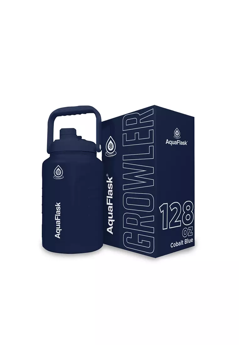 128oz V2 Growler Cobalt Blue Wide Mouth Water Bottle
