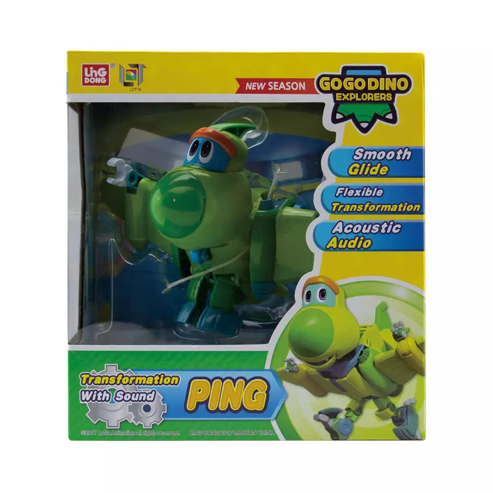 TOP GEAR ROBOT GOGO DINO PING S3 - HIJAU