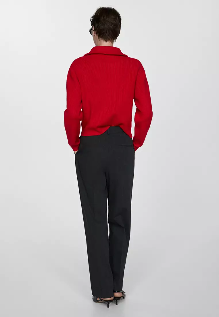 Mango red jumper online