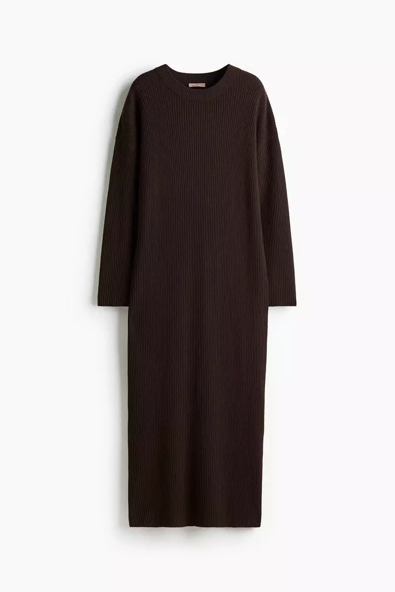 Rib-knit dress