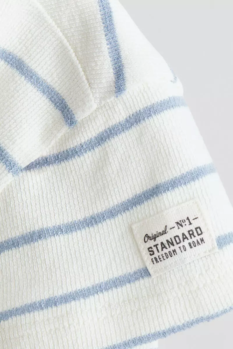 Textured jersey romper suit