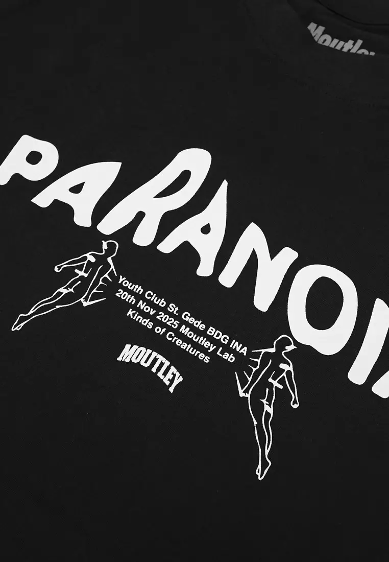 Moutley Men's T-Shirt Short Sleeve Oversized Fit Cotton 20s Paranoia OL-010425