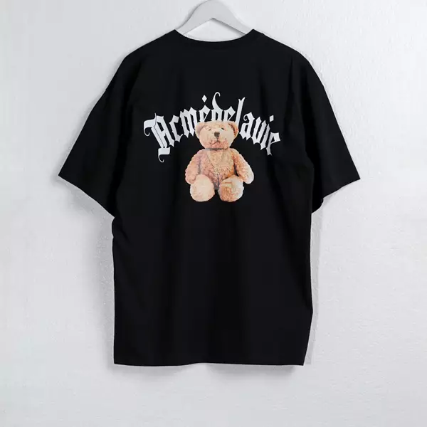 Kaos ADLV BEAR TEXT BLACK Tshirt 100% ORIGINAL