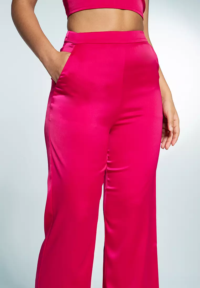 Satin Wide Leg Pants