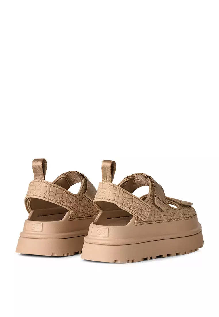 Women's GoldenGlow Embossed Sandal - Mustard Seed (1175311-MDSD)