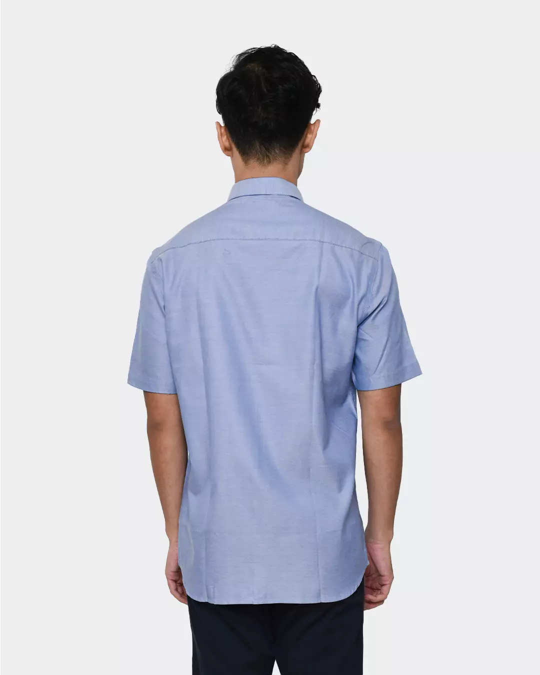 MANZONE Kemeja formal lengan pendek GULFSTRIM-BLUE