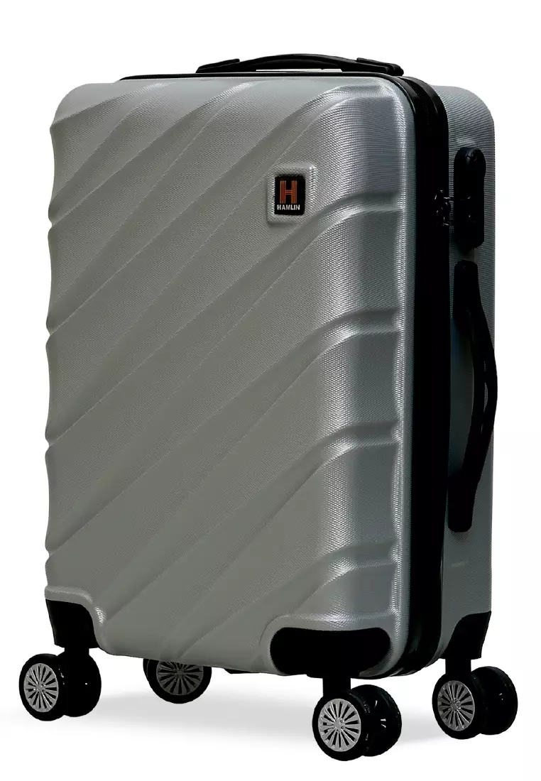 Carlton Koper Cabin Hardcase Unisex Size 20Inch Suitcase Combination Lock Large Compartment Material ABS+PVC Coated ORIGINAL - Silver