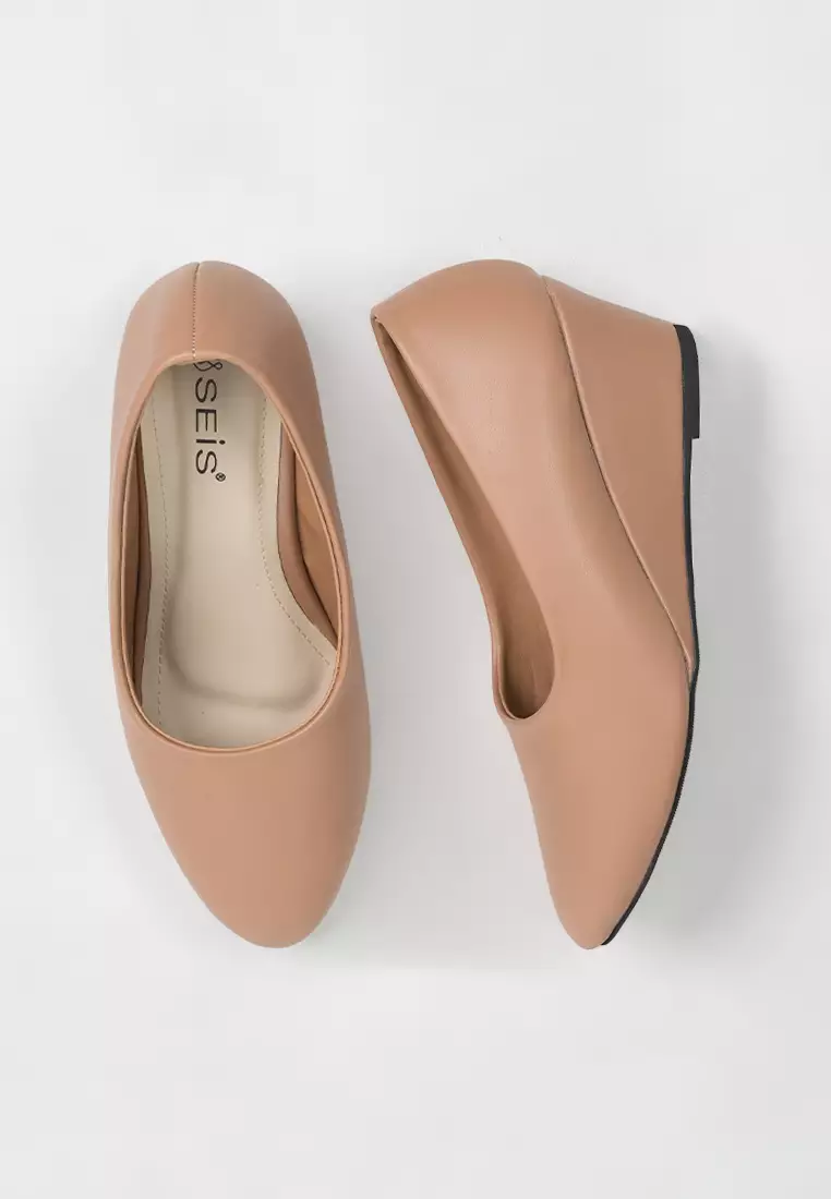 Seis Vancy Sepatu Wedges Wanita 5 cm-MOCCA