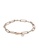 PANDORA silver Pandora 14K Rose Gold-Plated Link Chain & Stones Bracelet F01E2ACC09A681GS_4