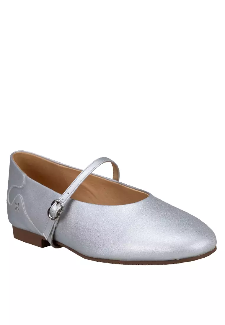 Women's Ballerina Flats Eos in Silver