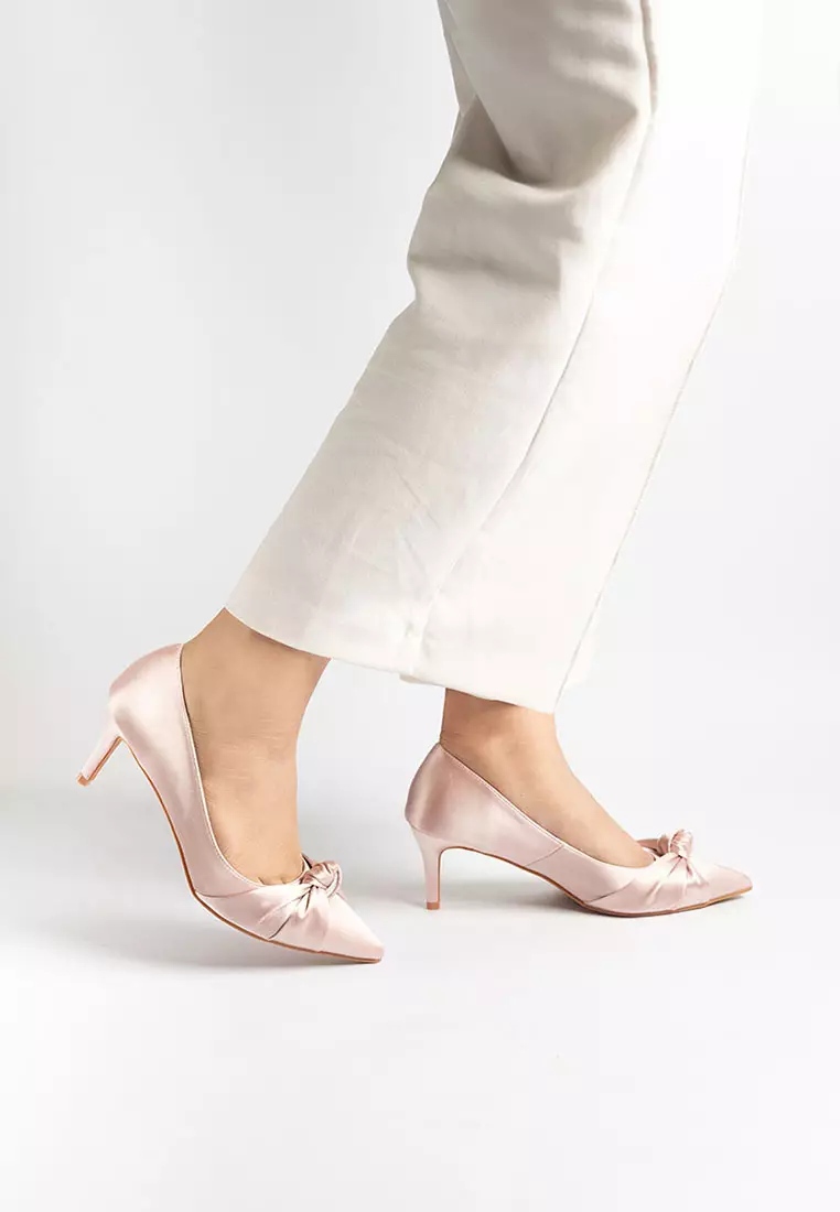 Ilya Satin Knot Heels