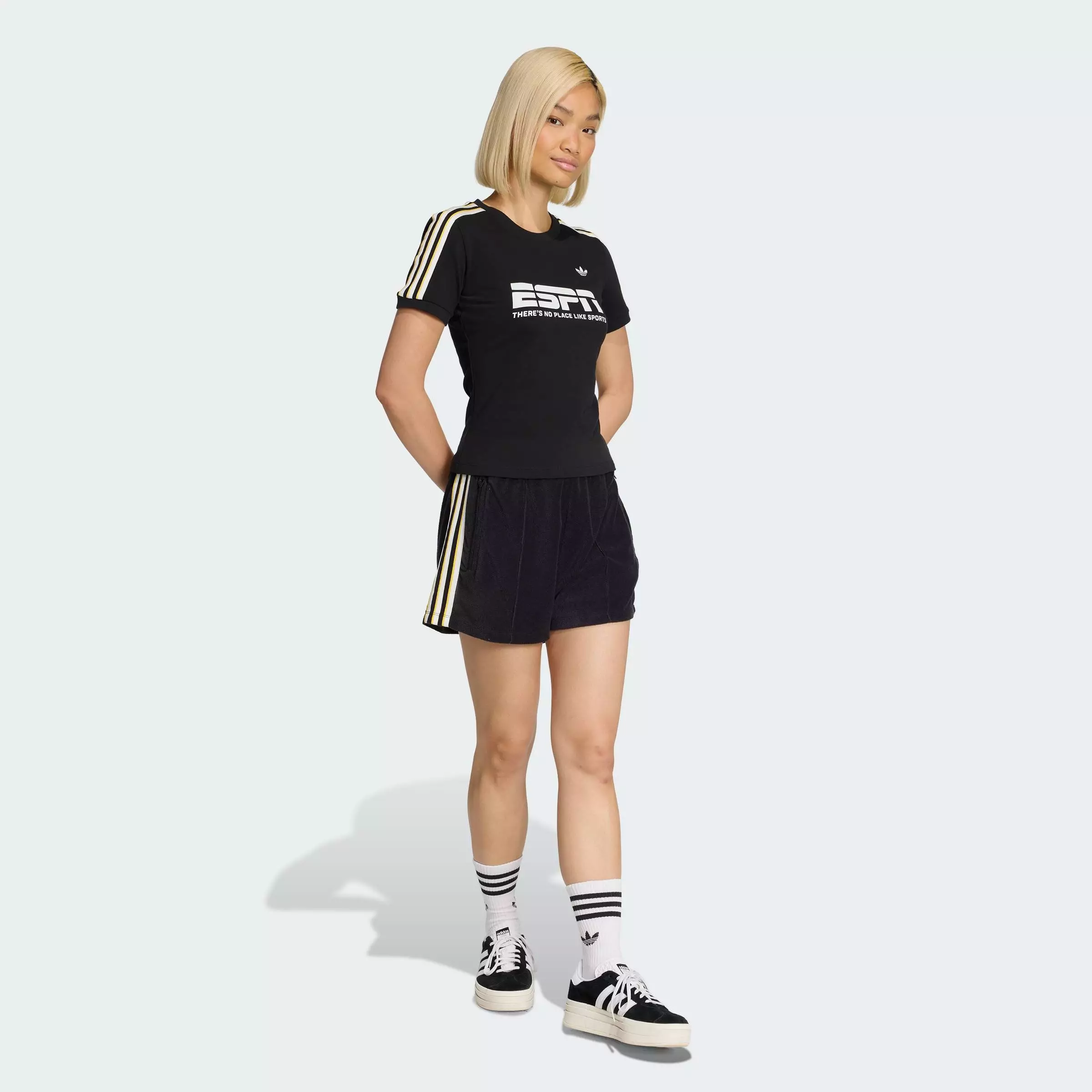 Lifestyle COTTON CALI TEE WITH SPONSOR Women Black KD1380