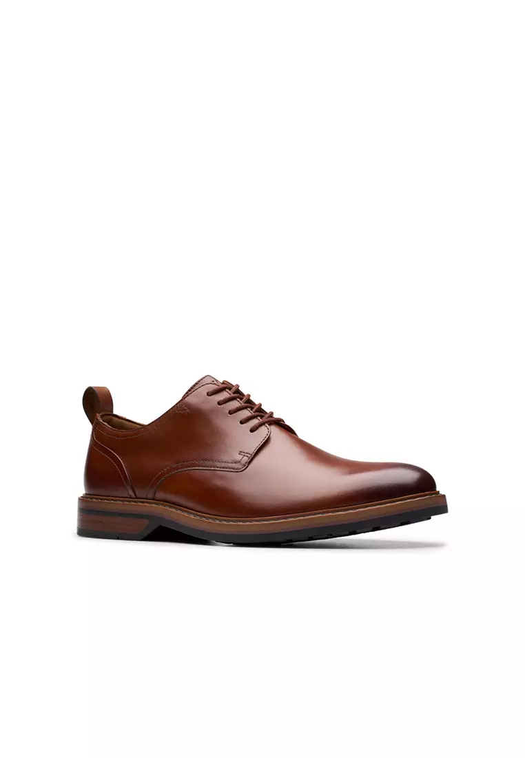 Mens Aldwin Lace Oxford Shoes - Tan Leather
