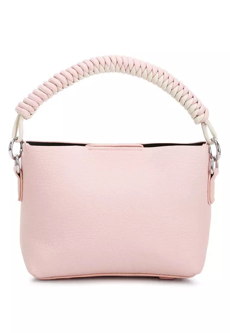 Cable Cord Strap Mini Bag In Pink